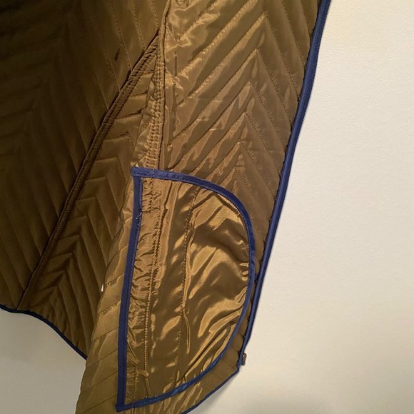 ORVIS Chevron Quilted Vest - Navy Sz L - Picture 3 of 9